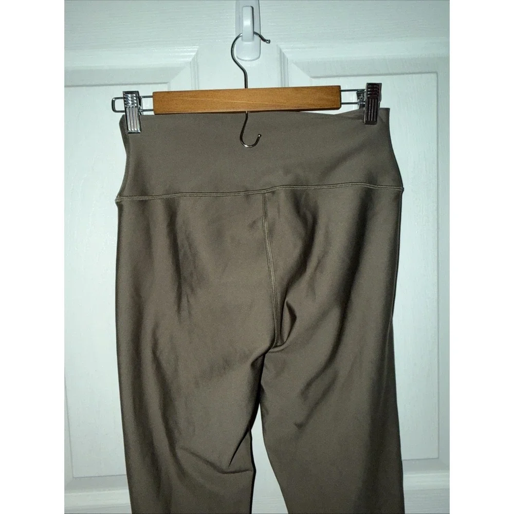 Alo Yoga Airlift High Waist Legging Sz L Light Cocoa Brown Winter Warm Lined